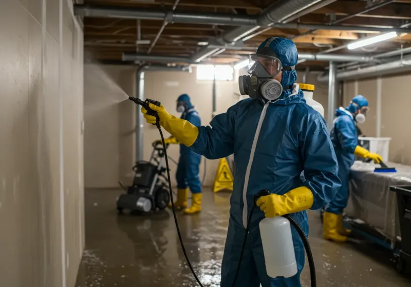 Basement Sanitization and Antimicrobial Treatment process in Grants, NM